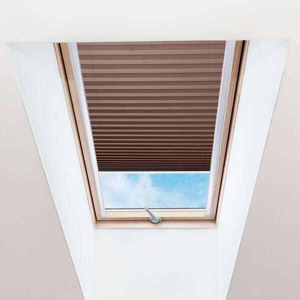 FOA Plisé roleta na střešní okna, Průsvitná, Kávová, P 023 , 20 x 50 cm