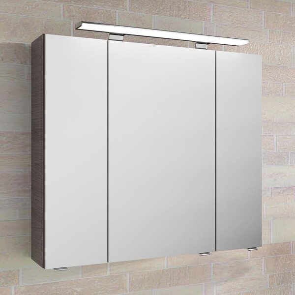 Zrcadlová skříňka Pelipal série 4010, rozměry 80 x 70,3 cm, s LED osvětlením