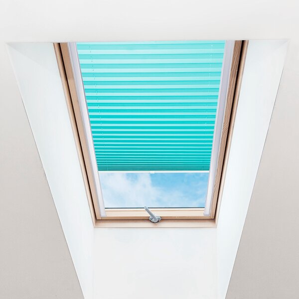 FOA Plisé roleta na střešní okna, Průsvitná, Tyrkysová, P 022 , 20 x 50 cm