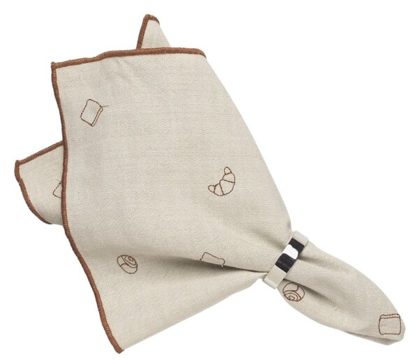 Broste Copenhagen Bavlněný ubrousek Bread - Brown BC140