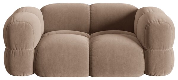 -25 % Dny MOMENTI– Cosmopolitan Design Tmavě béžová sametová dvoumístná pohovka Loretto 180 cm