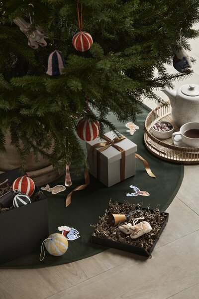 Broste Copenhagen Bavlněná závěsná ozdoba Baby Deer - Warm Beige BC138