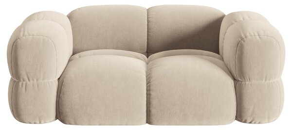 -25 % Dny MOMENTI– Cosmopolitan Design Světle béžová sametová dvoumístná pohovka Loretto 180 cm