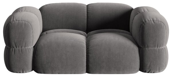 -25 % Dny MOMENTI– Cosmopolitan Design Šedá sametová dvoumístná pohovka Loretto 180 cm