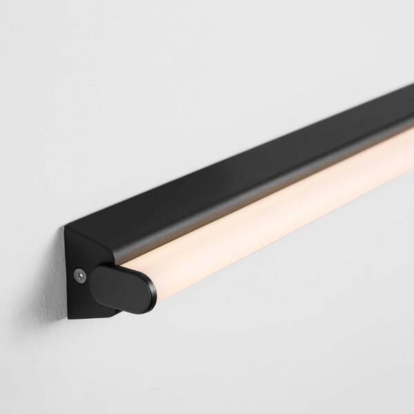 Nova Luce Černé kovové nástěnné LED světlo Endo 60 cm