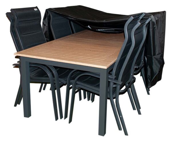 Doppler Ochranný obal na stůl 220x100 cm + 6 křesel Miami