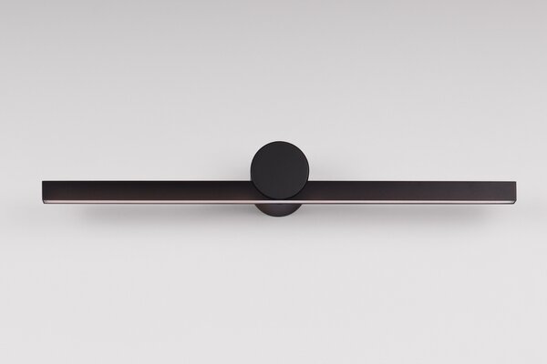Nova Luce Černé kovové nástěnné LED světlo Breggo 61 cm