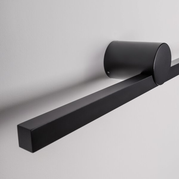 Nova Luce Černé kovové nástěnné LED světlo Breggo 61 cm
