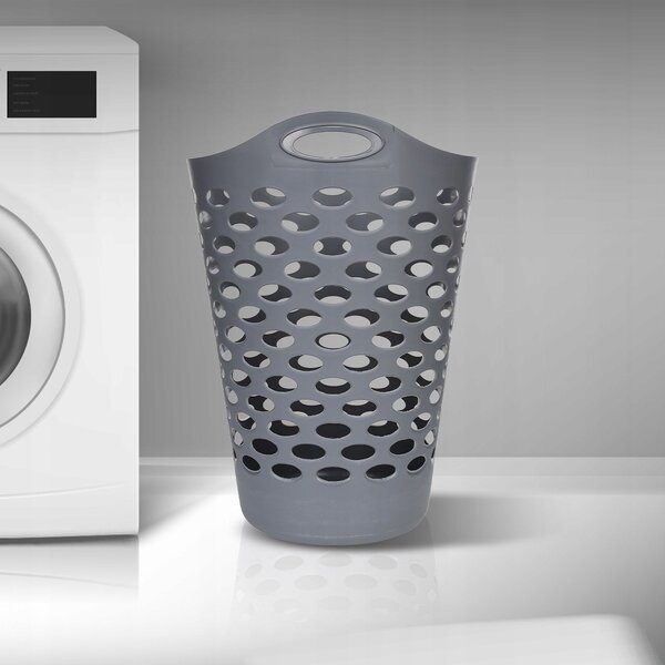 Volně stojící koš na prádlo 5five Simply Smart 60 l, šedý
