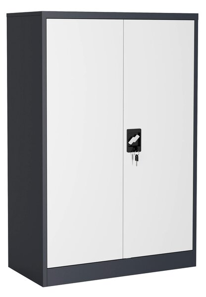 SKŘÍŇ NA ŠANONY, antracitová, bílá, 80/120/40 cm MID.YOU - Online Only kancelářský nábytek, Online Only