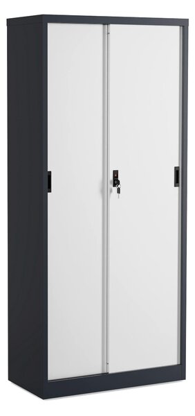 SKŘÍŇ NA ŠANONY, antracitová, bílá, 80/180/40 cm MID.YOU - Online Only kancelářský nábytek, Online Only