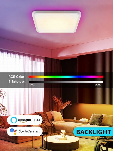 Immax NEO LITE 07168-W40 LED přisazené stropní svítidlo TUDO | 50W integrovaný LED zdroj