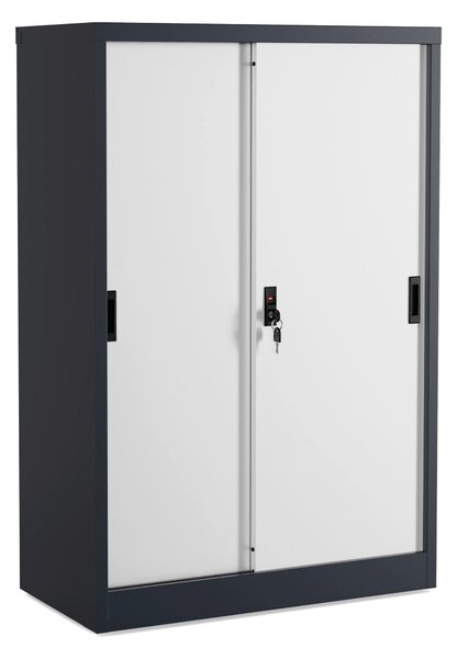 SKŘÍŇ NA ŠANONY, antracitová, bílá, 80/120/40 cm MID.YOU - Online Only kancelářský nábytek, Online Only