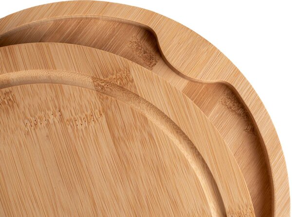 TZB Servírovací bambusové prkénko na sýry s příslušenstvím ANDRA 25 cm natural