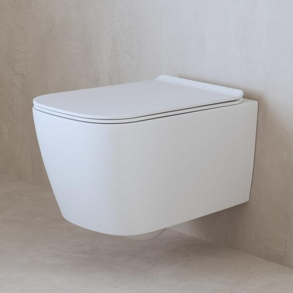 ALLUVION, závěsné WC s hlubokým splachováním, bez přelivu