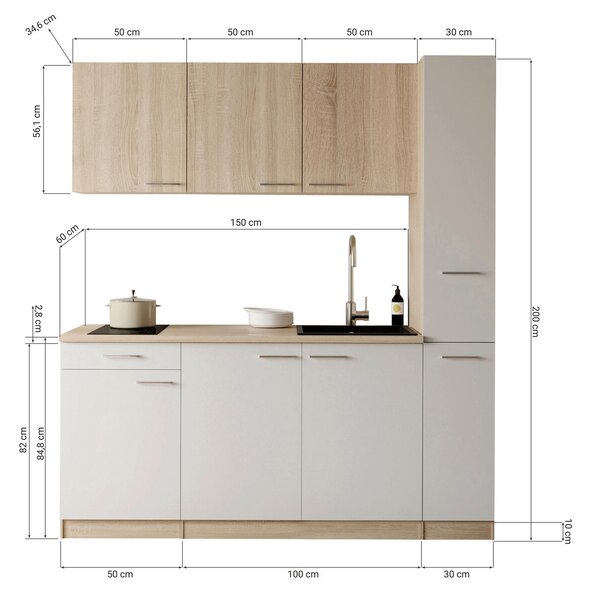 KUCHYŇSKÝ BLOK 180 cm Respekta - Online Only kuchyňské linky, Online Only