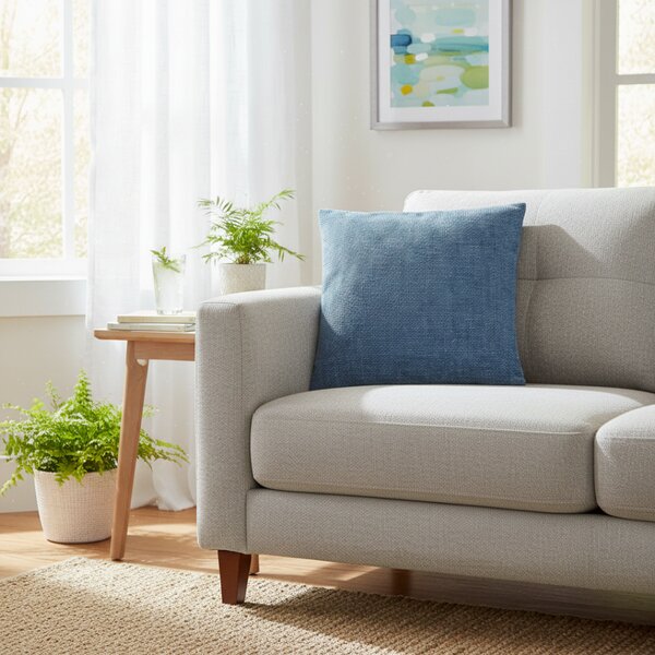 Povlak na polštář Intreccio Jacquard Chenille nebesky modrý Barva Modrá Rozměry 42x42 cm