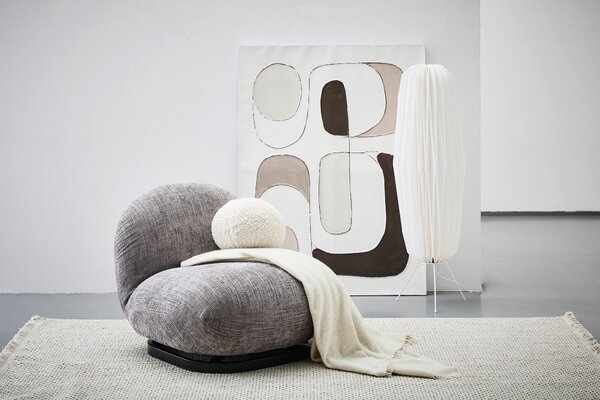 KŘESLO, textil, světle šedá P & B - Online Only křesla & taburety, Online Only