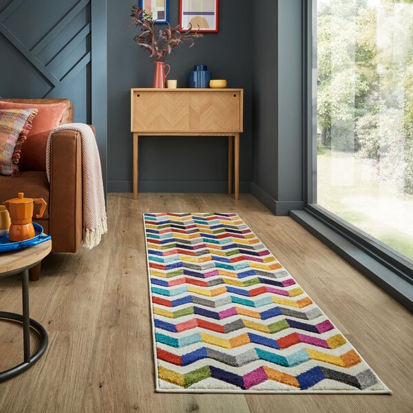 Flair Rugs, Běhoun Spectrum Bolero Multi, 66x230, vícebarevná, chodba / předsíň