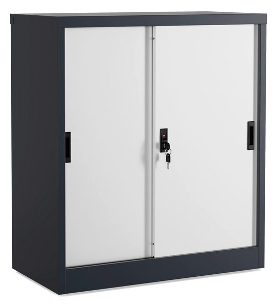 SKŘÍŇ NA ŠANONY, antracitová, bílá, 80/90/40 cm MID.YOU - Online Only kancelářský nábytek, Online Only
