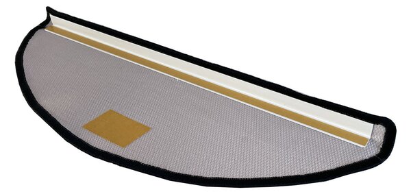 Vopi Nášlapy na schody Geneve šedý půlkruh, samolepící - 24x65 půlkruh (rozměr včetně ohybu)