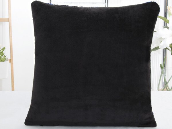 XPOSE® Magický povlak na polštář - modrý/stříbrný 40x40 cm