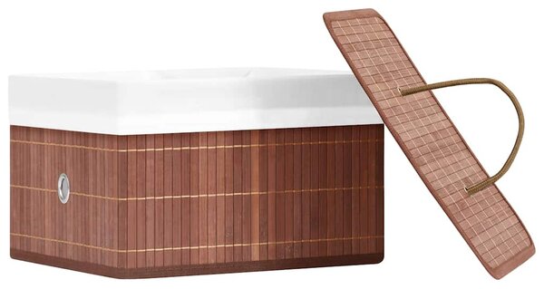 Bambusové úložné boxy 4 ks hnědé 320768