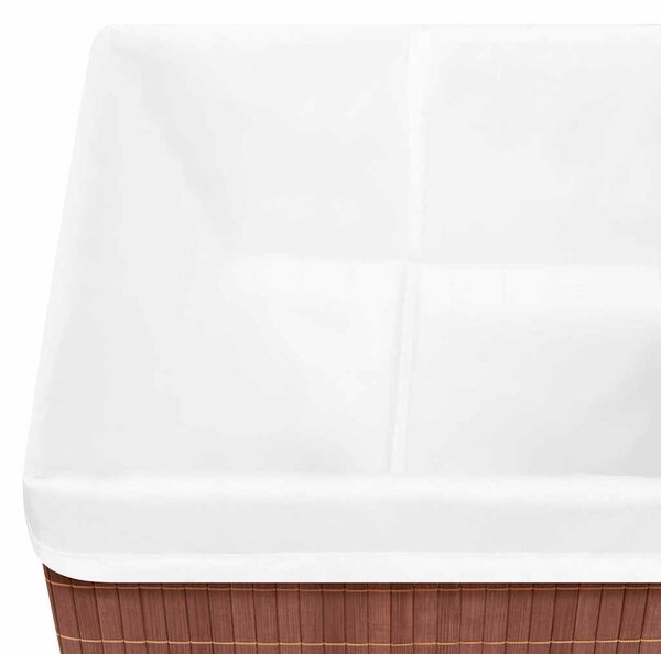 Bambusové úložné boxy 4 ks hnědé 320768