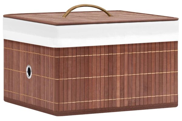 Bambusové úložné boxy 4 ks hnědé 320768