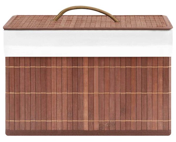 Bambusové úložné boxy 4 ks hnědé 320768