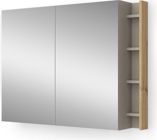Koupelnová zrcadlová skříňka Vicco Edelin Kašmír 100 x 75 cm s policemi, Model 57993