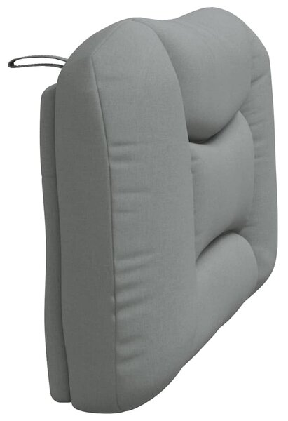 Polštář na čelo postele Hvar světle šedý 100 cm látkový 3207716