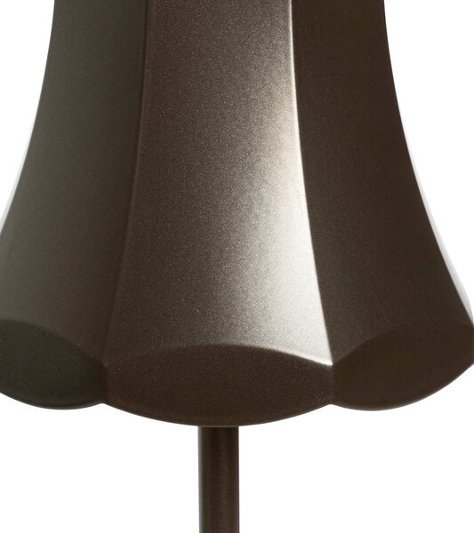 Sada 2 retro stolních lamp tmavě bronzová dobíjecí IP44 - Granny