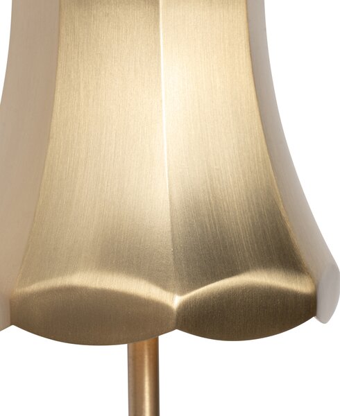 Souprava 2 retro stolních lamp růžové zlato dobíjecí IP44 - Granny