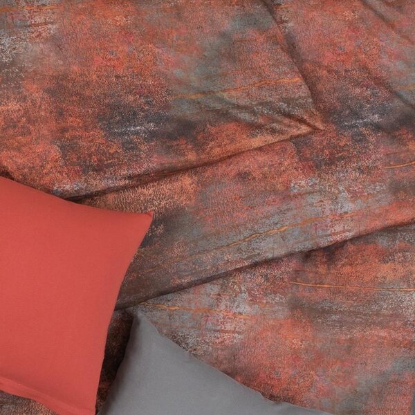 Povlečení SATÉN DESIGN rust rezavá 140 x 200/70 x 90 cm