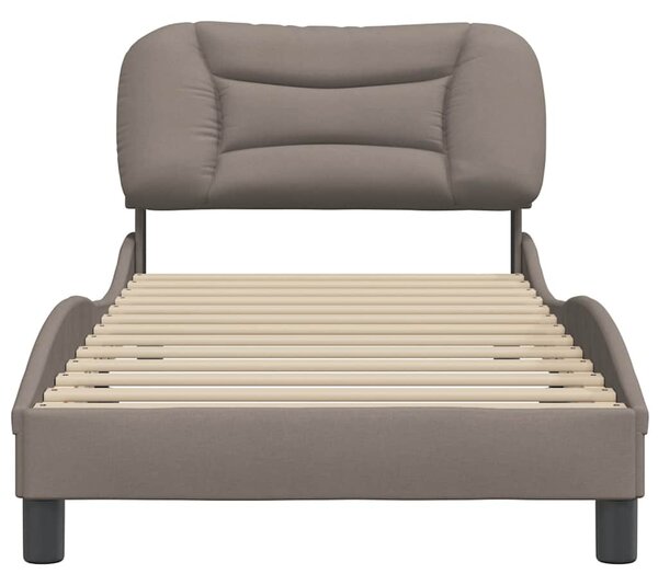 Rám postele bez matrací Hvar taupe 90x200 cm textil 3207748