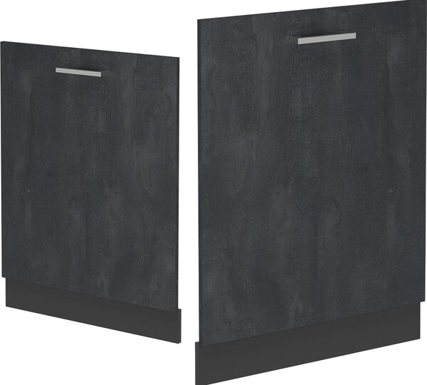 Čelní panel myčky Vicco R-Line Černý beton 60 cm bez pracovní desky, Model 54530