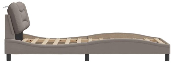 Rám postele bez matrací Hvar taupe 90x200 cm textil 3207748