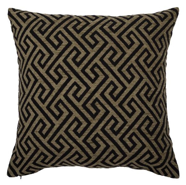 Povlak SOFAS kristal khakičerná 45 x 45 cm