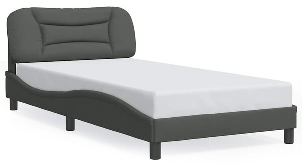 Rám postele bez matrace Hvar tmavě šedá 100 x 200 cm textil 3207752