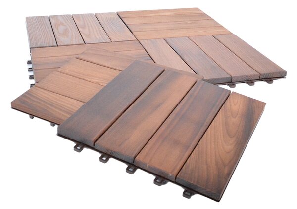 ROJA THERMOWOOD podlahové dlaždice 6 ks