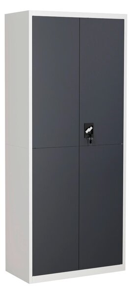 SKŘÍŇ NA ŠANONY, antracitová, bílá, 80/180/40 cm MID.YOU - Online Only kancelářský nábytek, Online Only