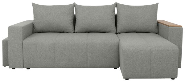 ROHOVÁ ROZKLÁDACÍ POHOVKA, textil, šedá MID.YOU - Rozkládací sedačky, Online Only
