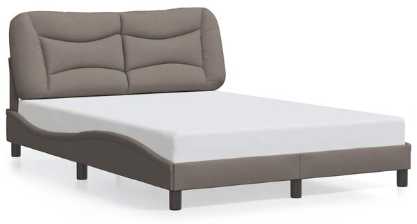 Rám postele bez matrace Hvar taupe 140 x 200 cm textil 3207776