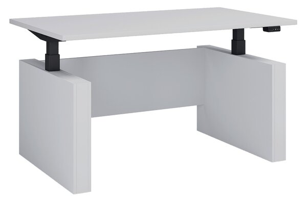 PSACÍ STŮL, černá, bílá, 138/80/73-122 cm MID.YOU - Online Only psací stoly, Online Only