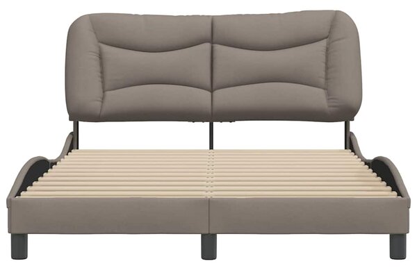 Rám postele bez matrace Hvar taupe 140 x 200 cm textil 3207776