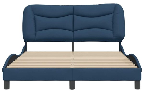 Rám postele bez matrace Hvar modrý 140 x 190 cm textil 3207771