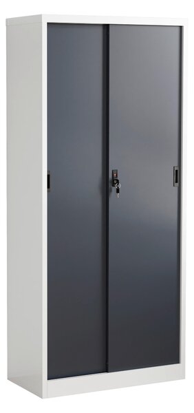 SKŘÍŇ NA ŠANONY, antracitová, bílá, 80/180/40 cm MID.YOU - Online Only kancelářský nábytek, Online Only