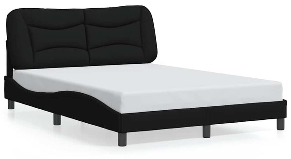 Rám postele bez matrace Hvar černý 140 x 200 cm textil 3207774