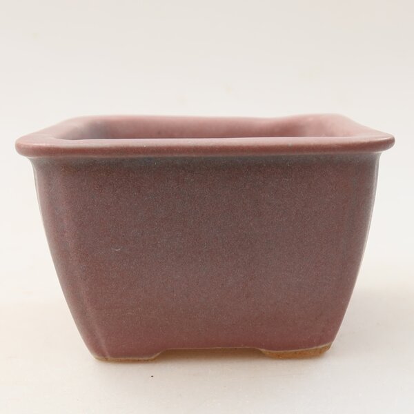 E-bonsai Keramická bonsai miska 8,5 x 8,5 x 5,5 cm fialová
